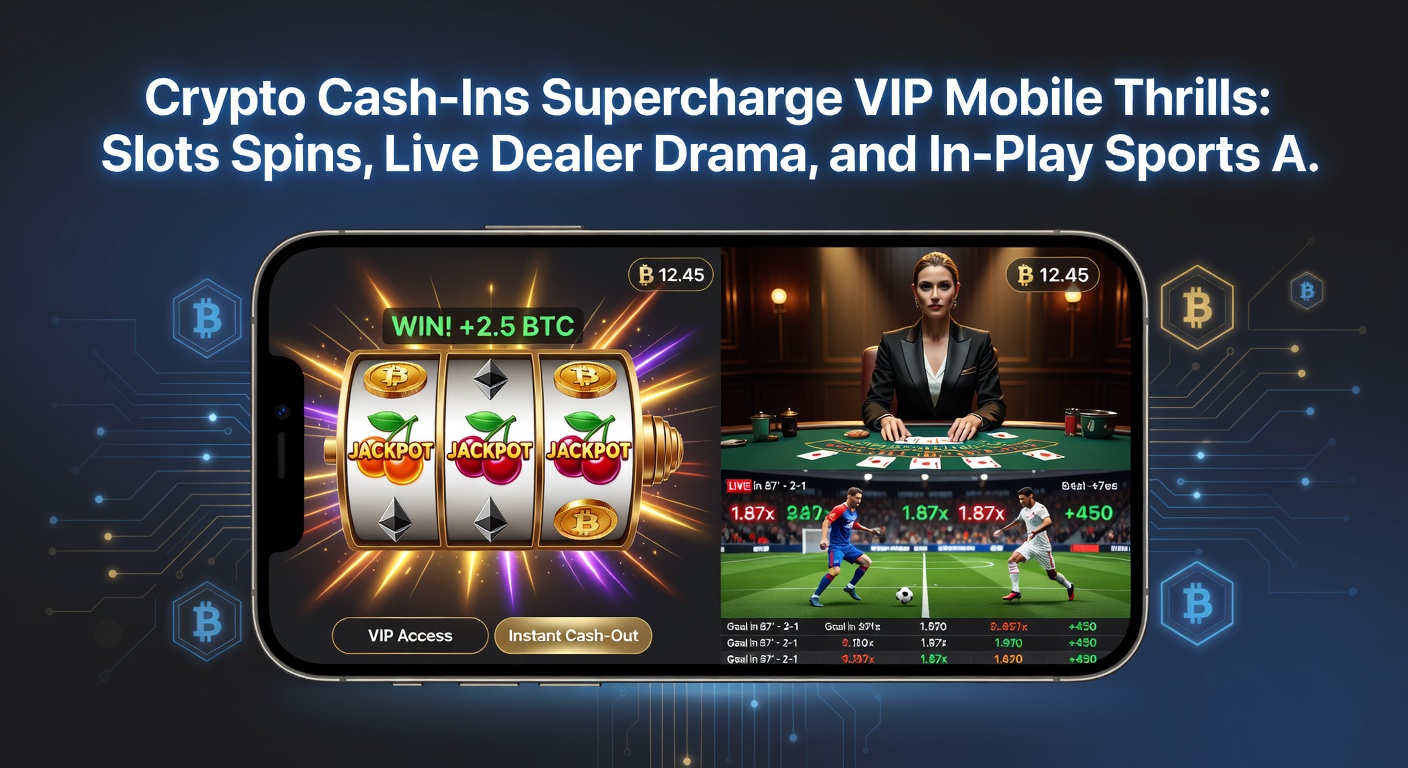 Close-up of a live dealer at a roulette table on a mobile device, with crypto transaction confirmation overlay and VIP high-limit chips stacked high