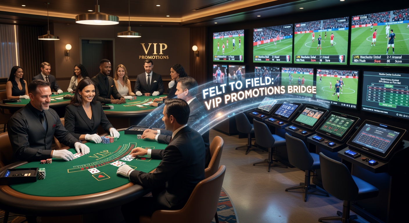 Mobile screen split between live blackjack dealer and live sports betting odds during a VIP promotion